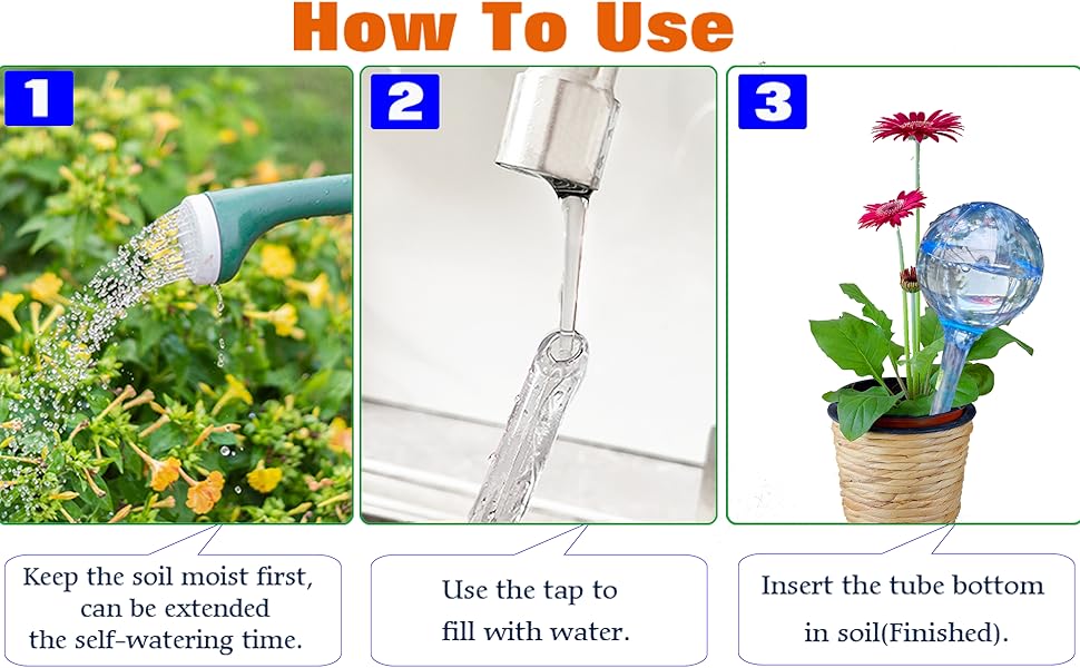 10-Piece Plant Self-Watering Globes Set