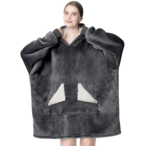 Oversized Sherpa Wearable Blanket Hoodie