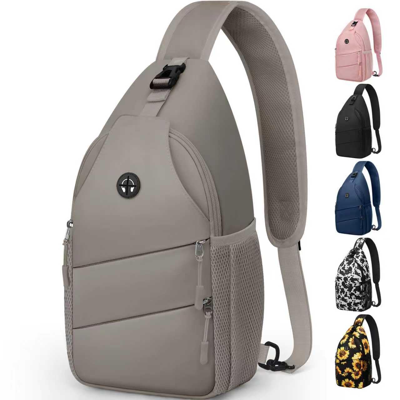 Water-Resistant Crossbody Sling Bag with Adjustable Strap