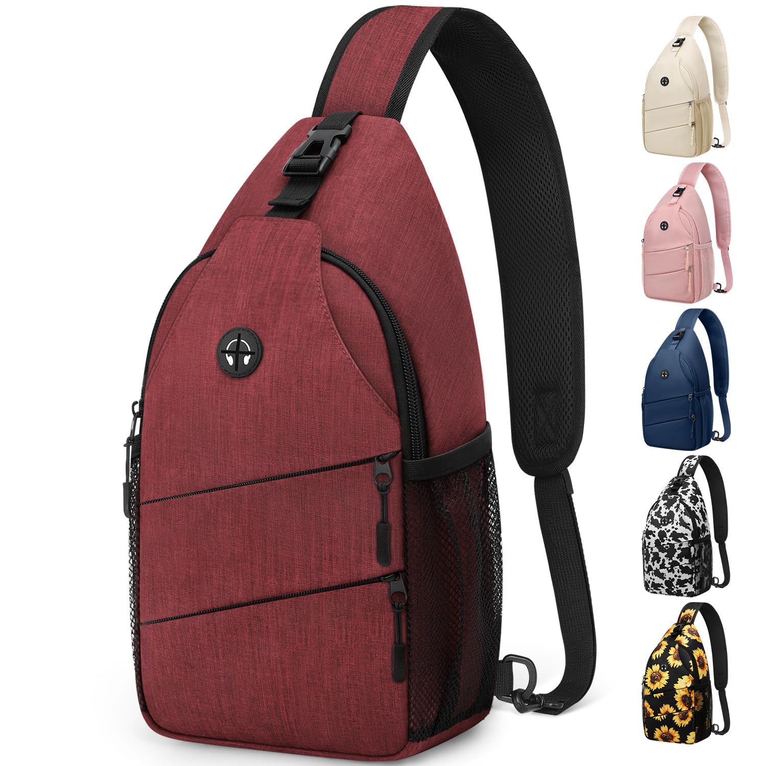 Water-Resistant Crossbody Sling Bag with Adjustable Strap