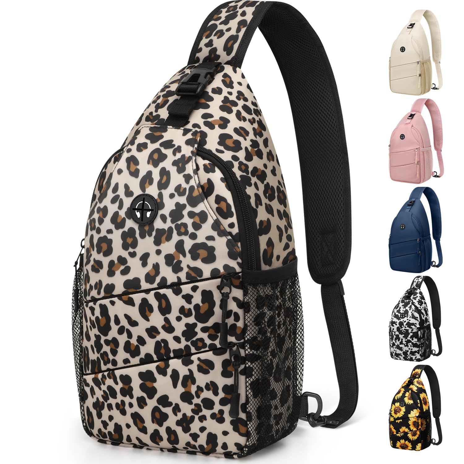 Water-Resistant Crossbody Sling Bag with Adjustable Strap