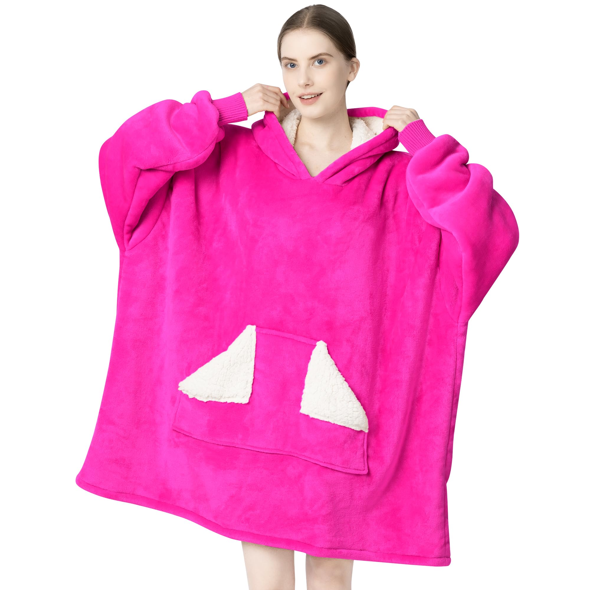 Oversized Sherpa Wearable Blanket Hoodie