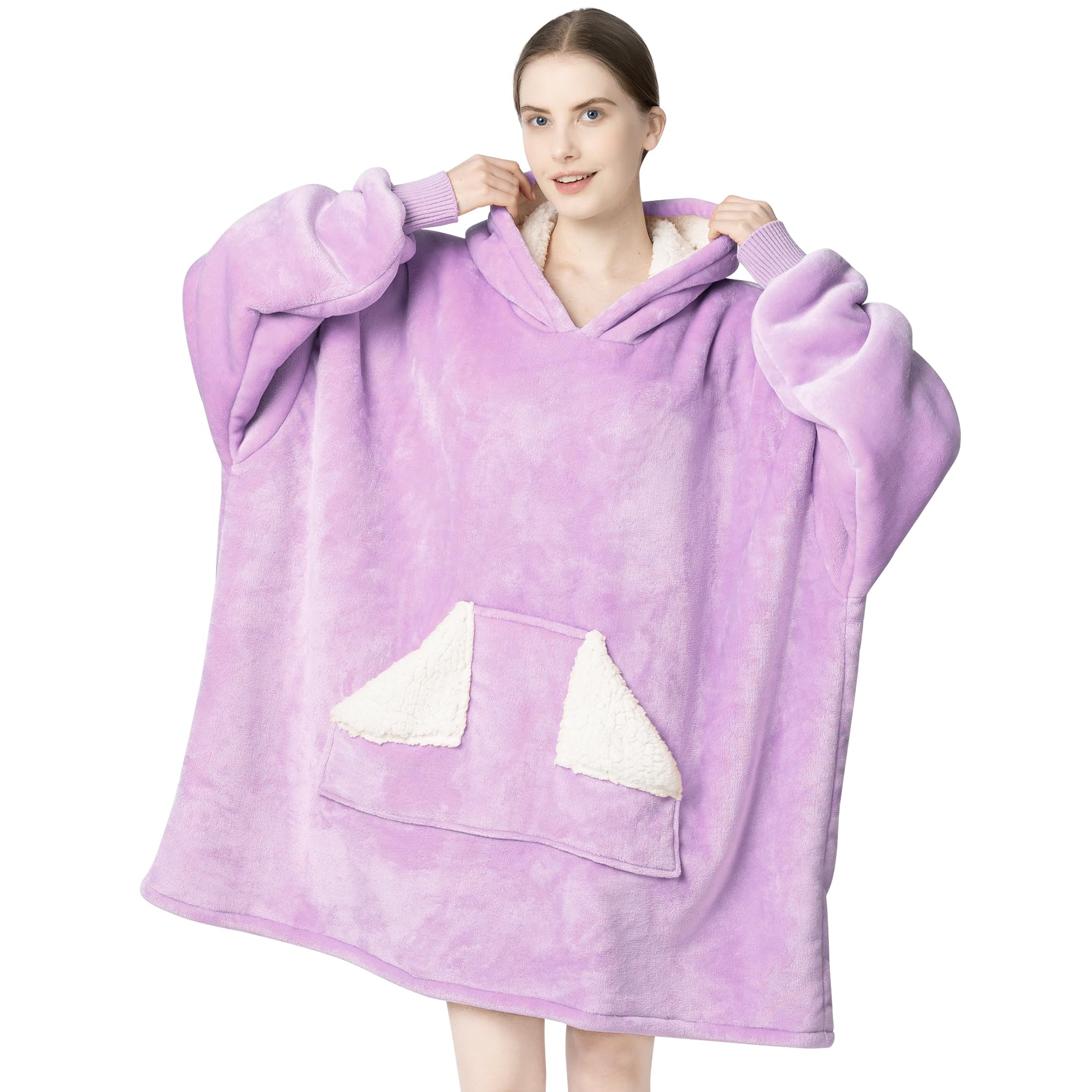 Oversized Sherpa Wearable Blanket Hoodie
