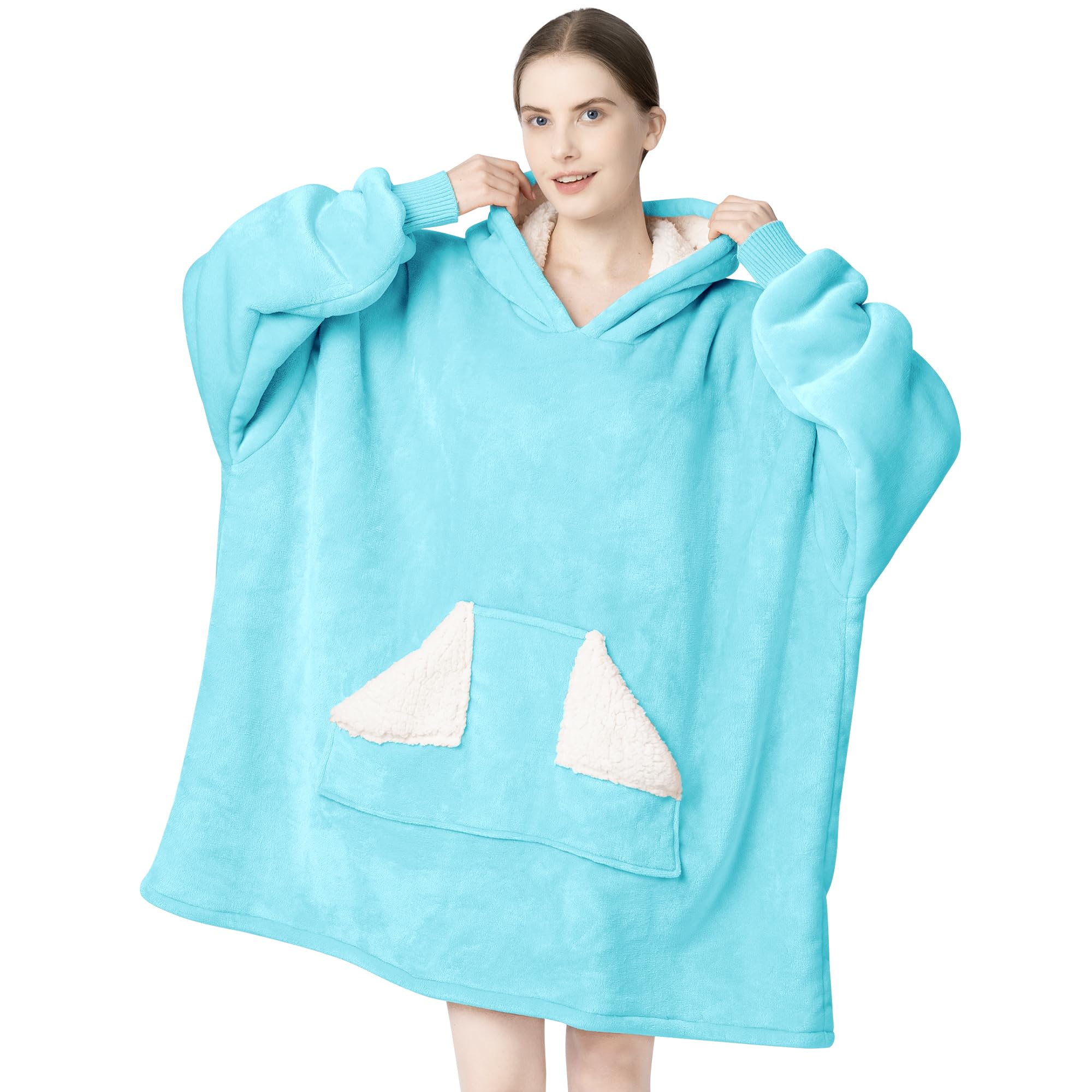 Oversized Sherpa Wearable Blanket Hoodie