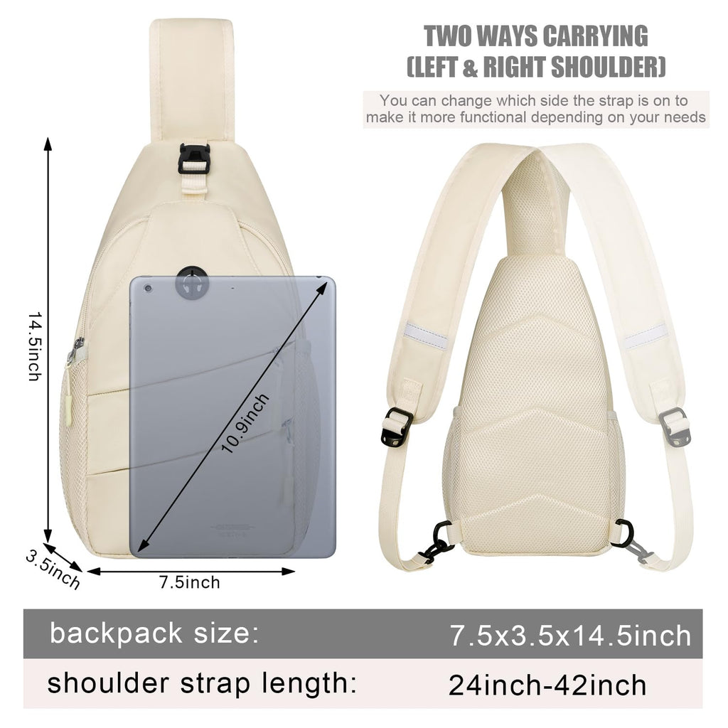 Water-Resistant Crossbody Sling Bag with Adjustable Strap