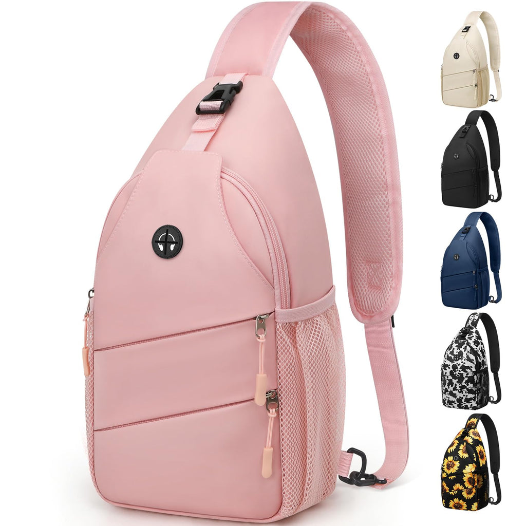 Water-Resistant Crossbody Sling Bag with Adjustable Strap