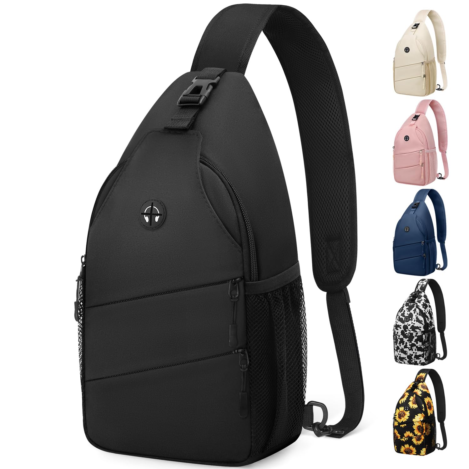 Water-Resistant Crossbody Sling Bag with Adjustable Strap