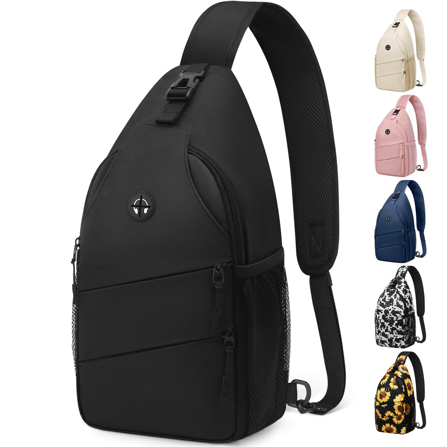 Water-Resistant Crossbody Sling Bag with Adjustable Strap