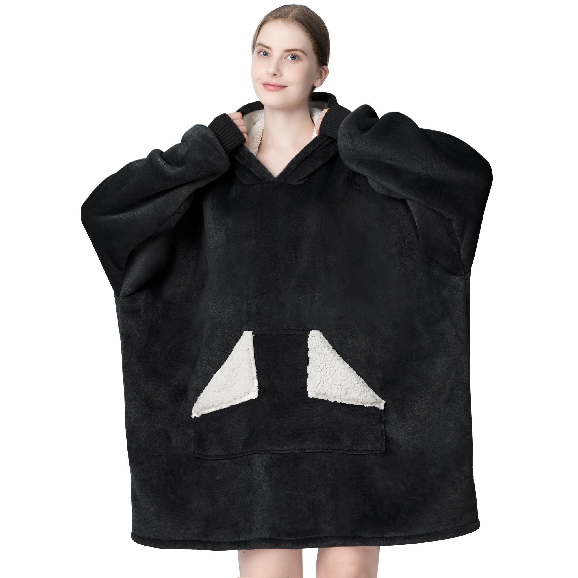 Oversized Sherpa Wearable Blanket Hoodie