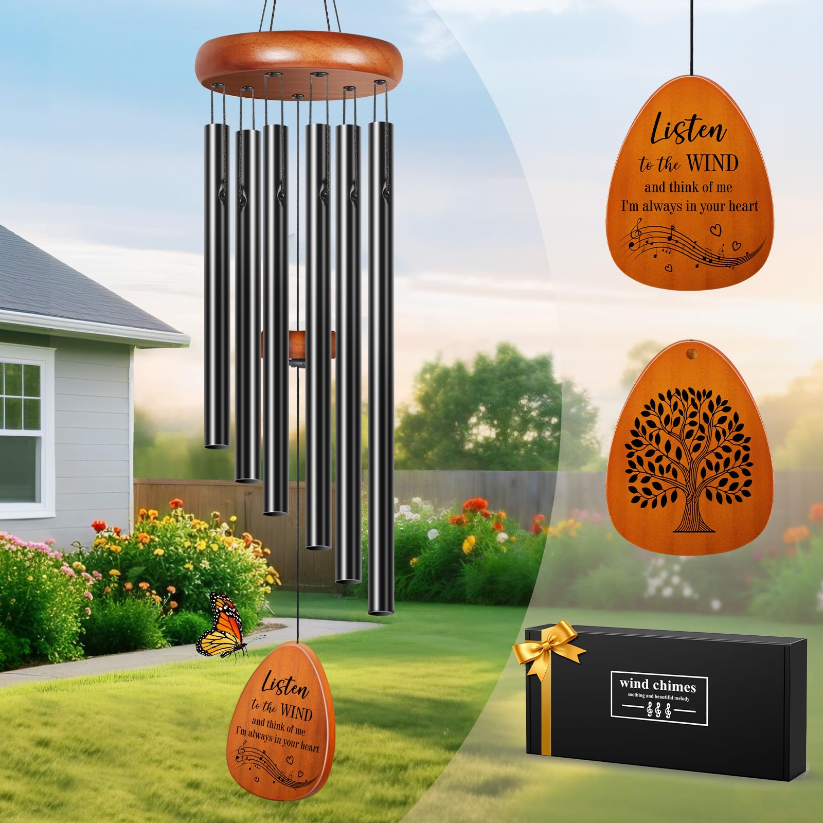 Memorial Wind Chimes for Outside