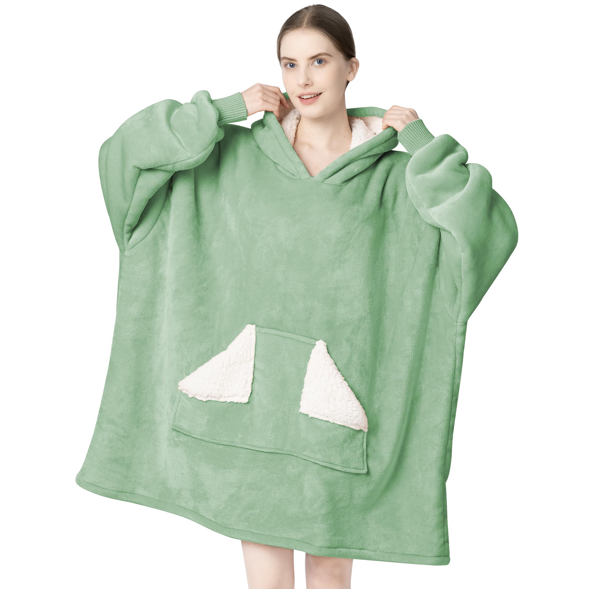 Oversized Sherpa Wearable Blanket Hoodie