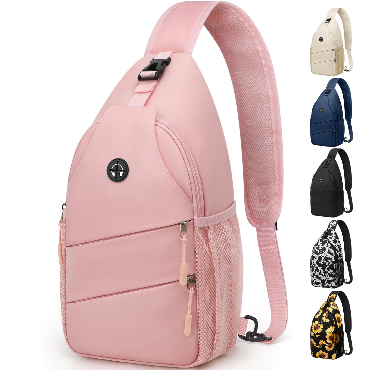Water-Resistant Crossbody Sling Bag with Adjustable Strap