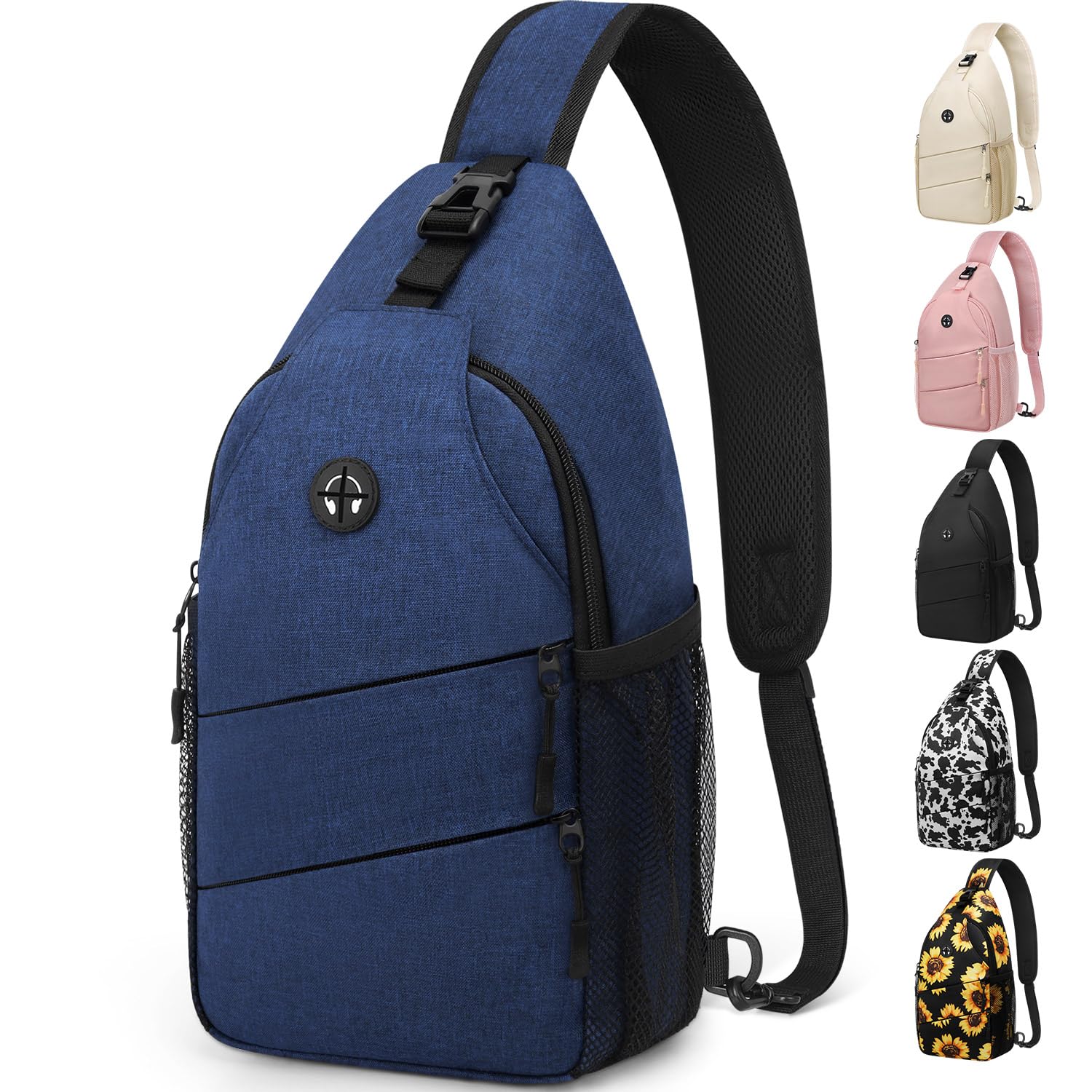 Water-Resistant Crossbody Sling Bag with Adjustable Strap