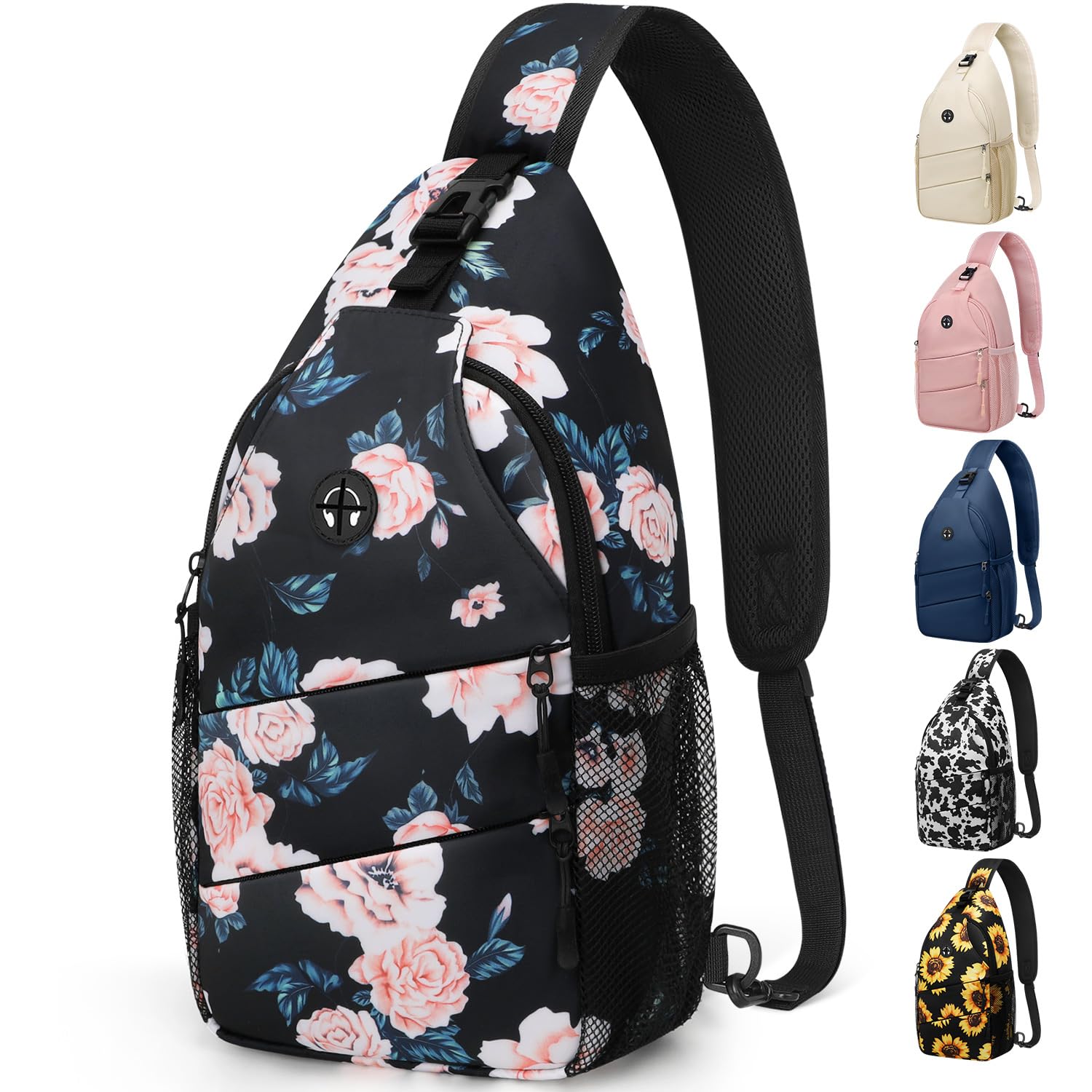 Water-Resistant Crossbody Sling Bag with Adjustable Strap