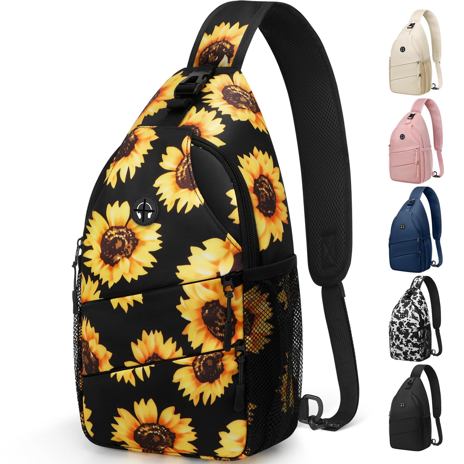 Water-Resistant Crossbody Sling Bag with Adjustable Strap