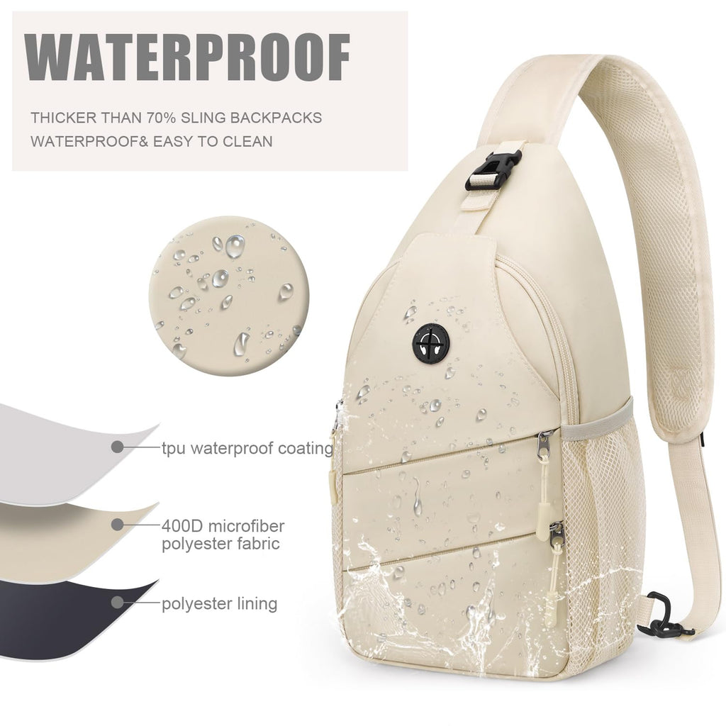 Water-Resistant Crossbody Sling Bag with Adjustable Strap