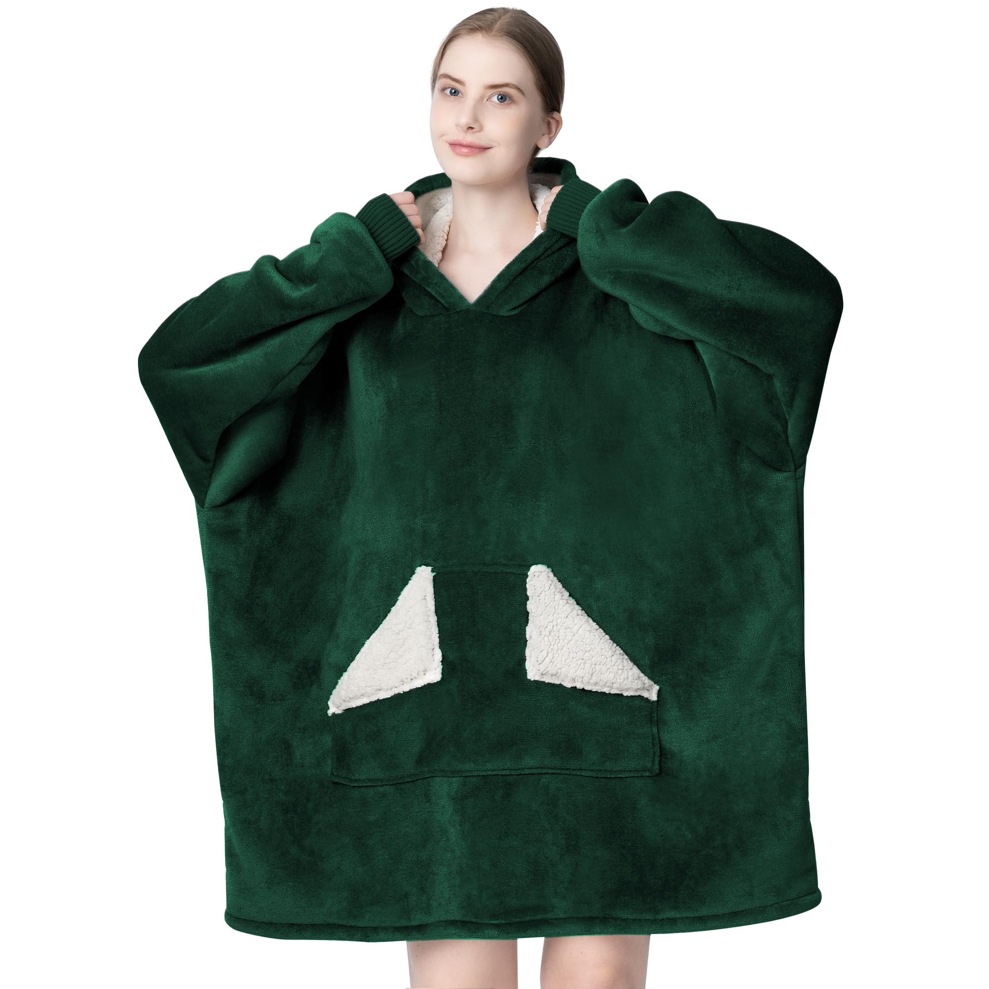 Oversized Sherpa Wearable Blanket Hoodie