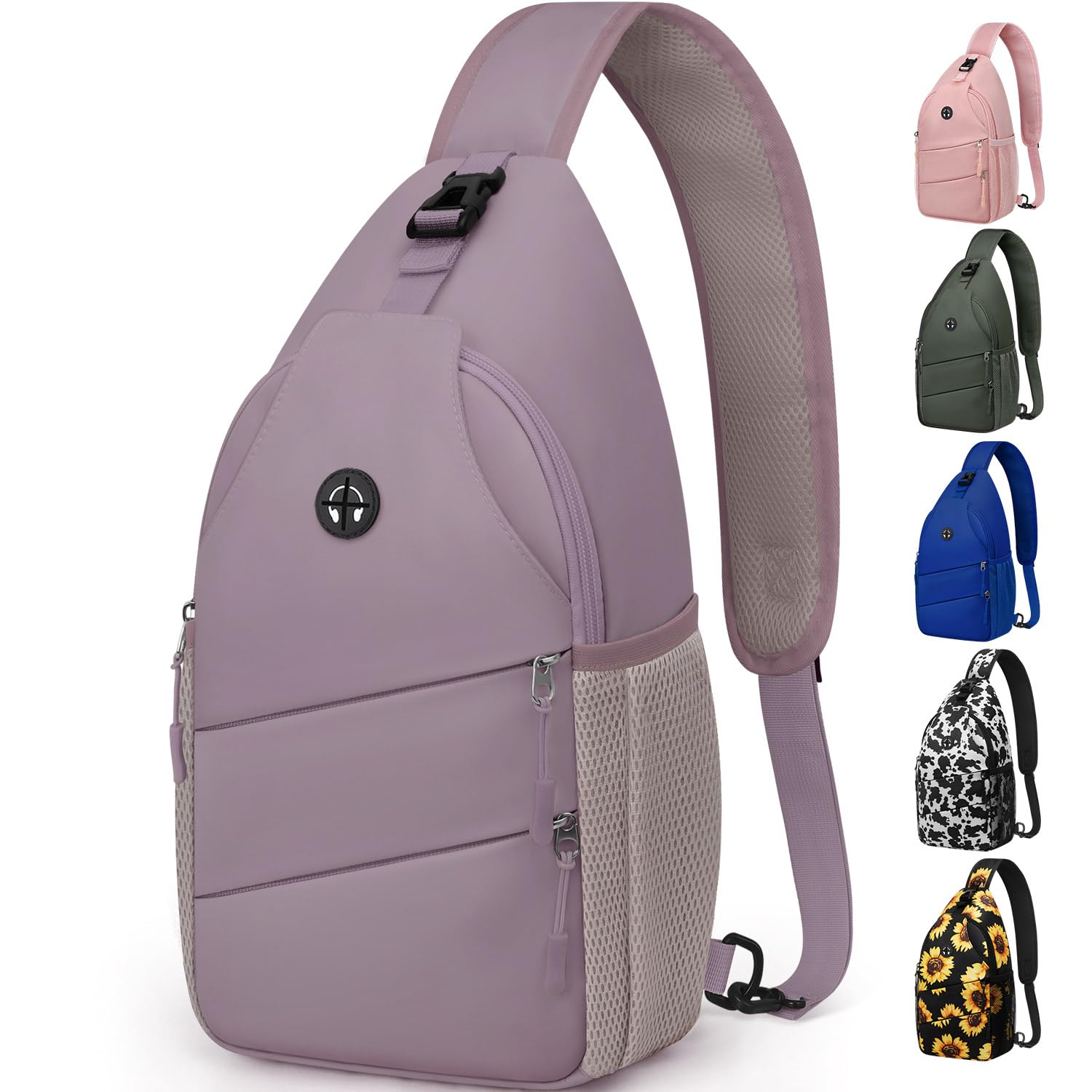 Water-Resistant Crossbody Sling Bag with Adjustable Strap