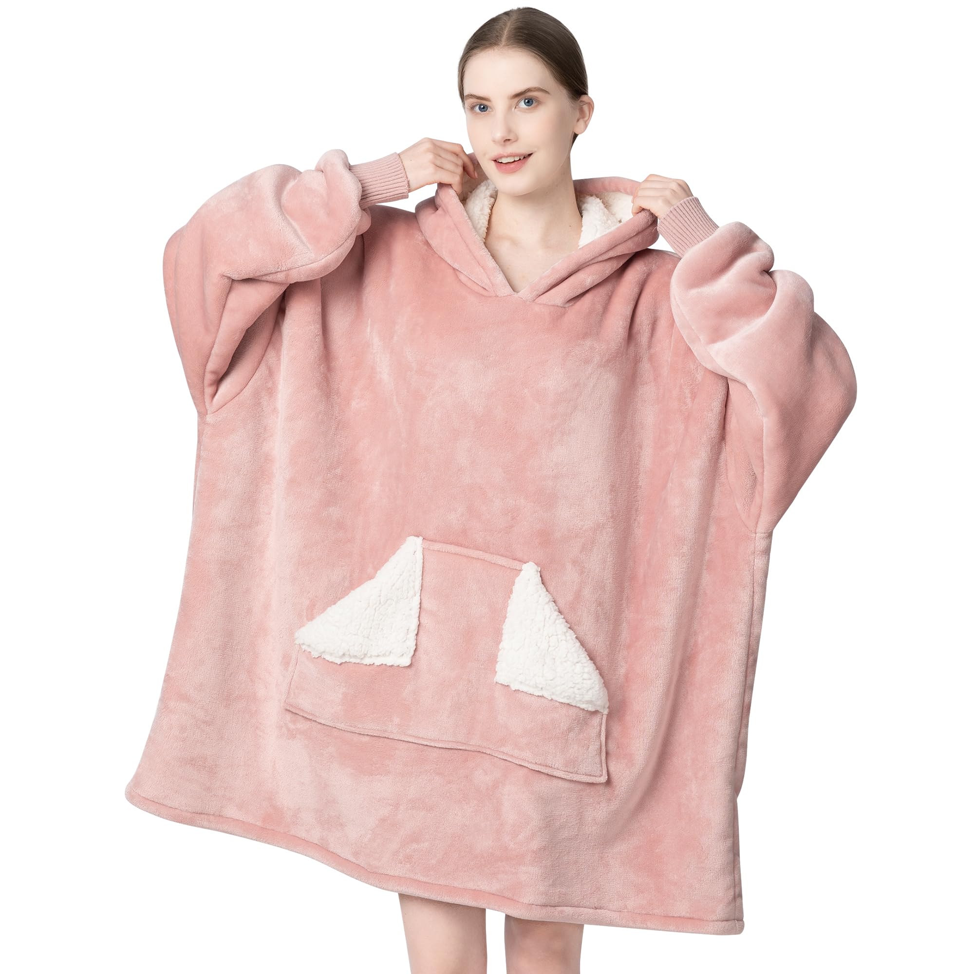 Oversized Sherpa Wearable Blanket Hoodie
