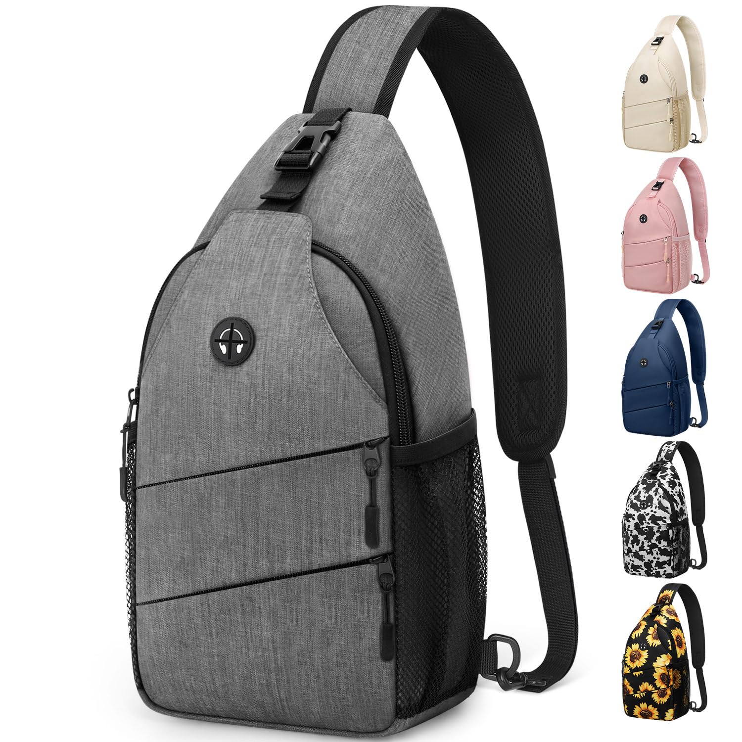 Water-Resistant Crossbody Sling Bag with Adjustable Strap