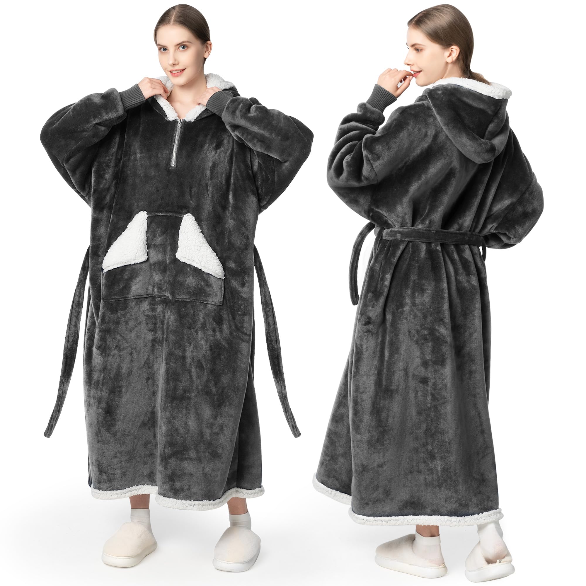 Oversized Sherpa Wearable Blanket Hoodie