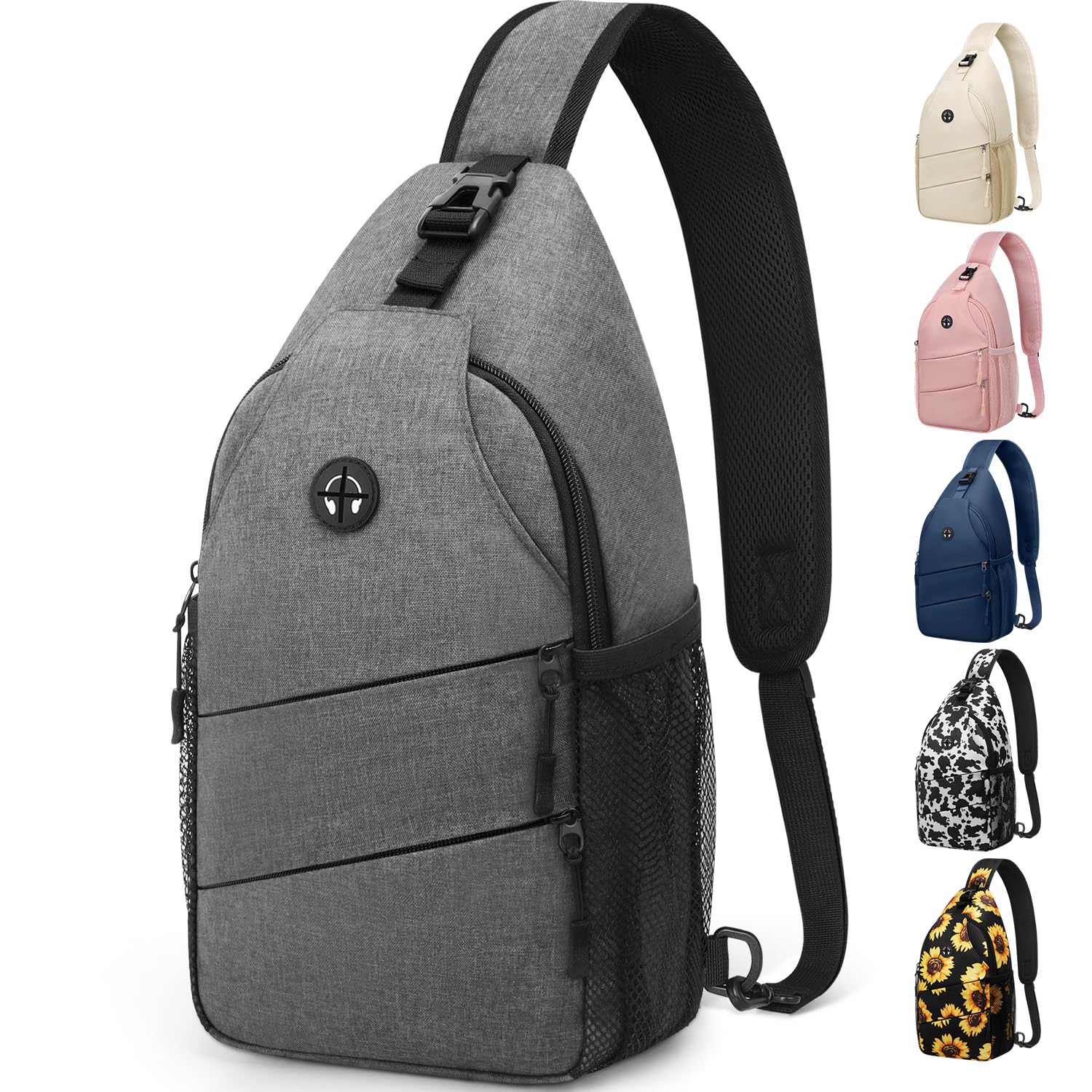 Water-Resistant Crossbody Sling Bag with Adjustable Strap