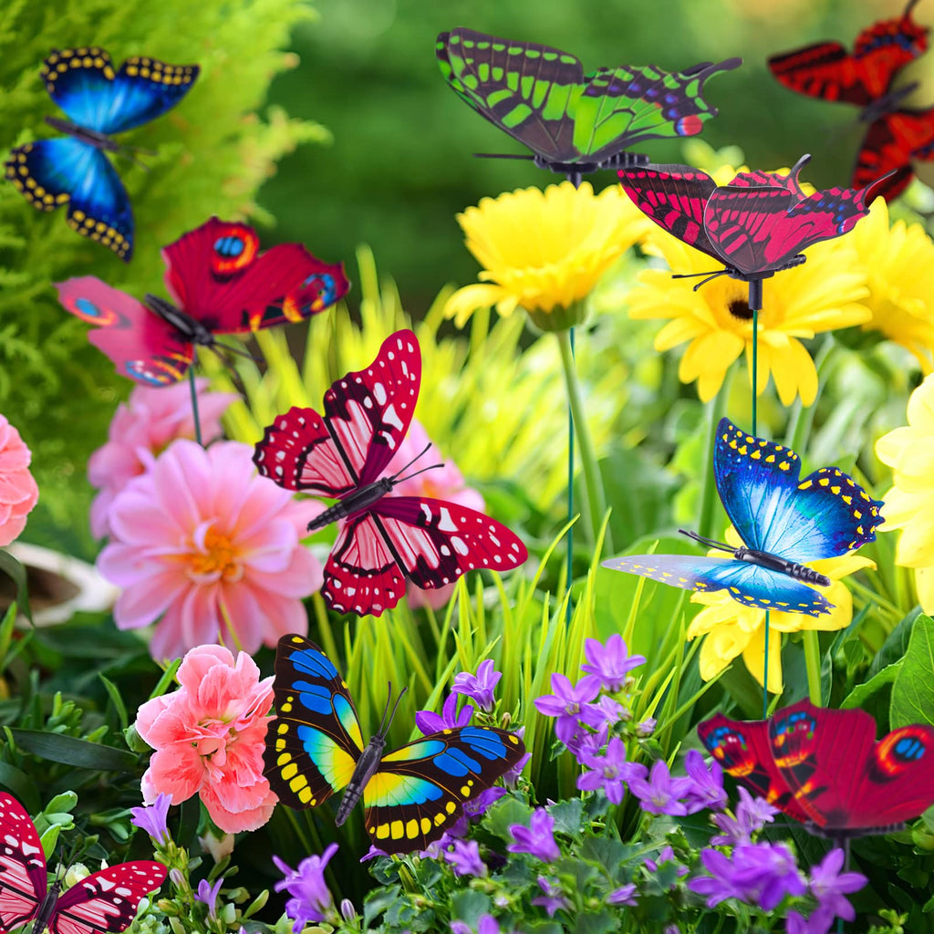 50-Piece Butterfly Garden Stake Set