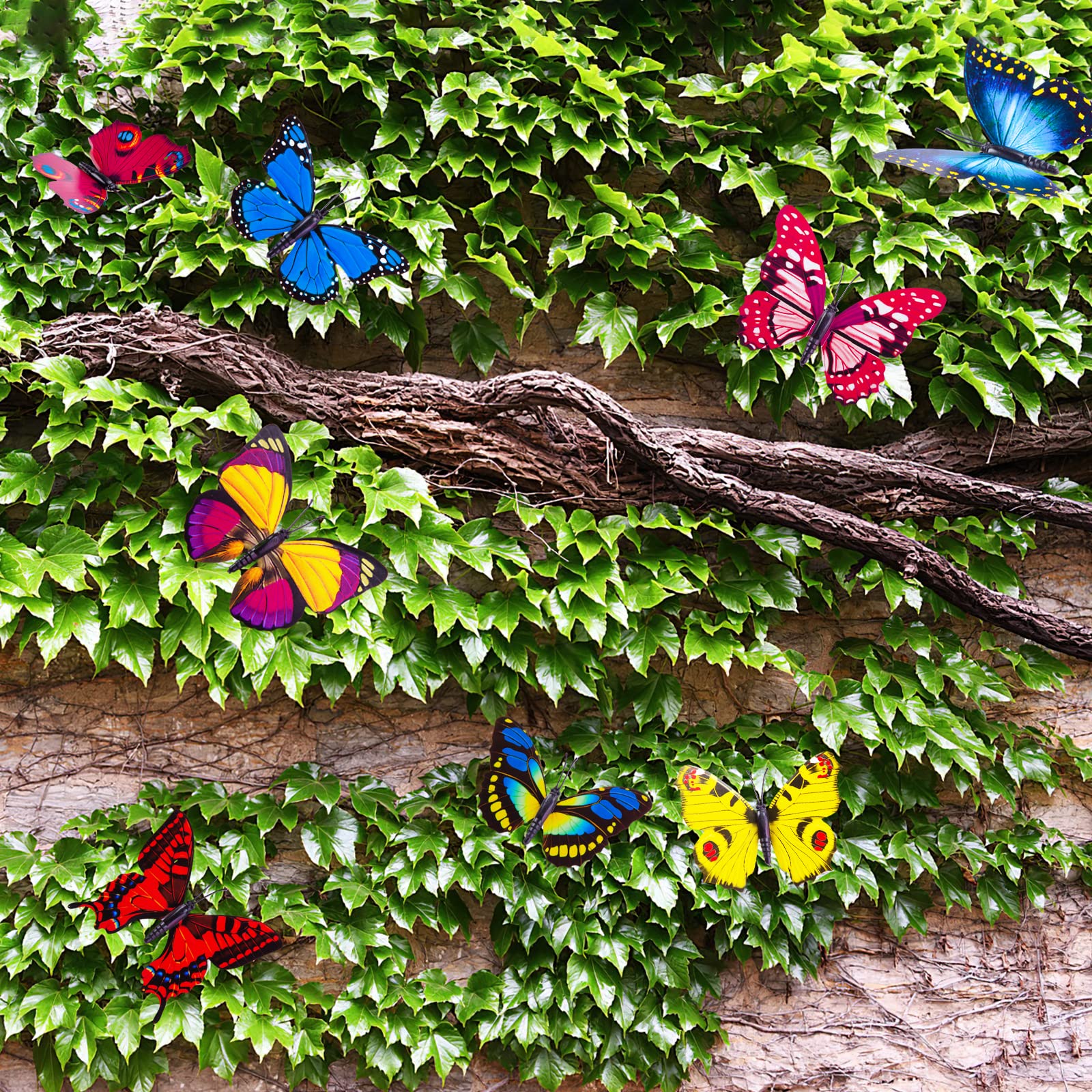50-Piece Butterfly Garden Stake Set