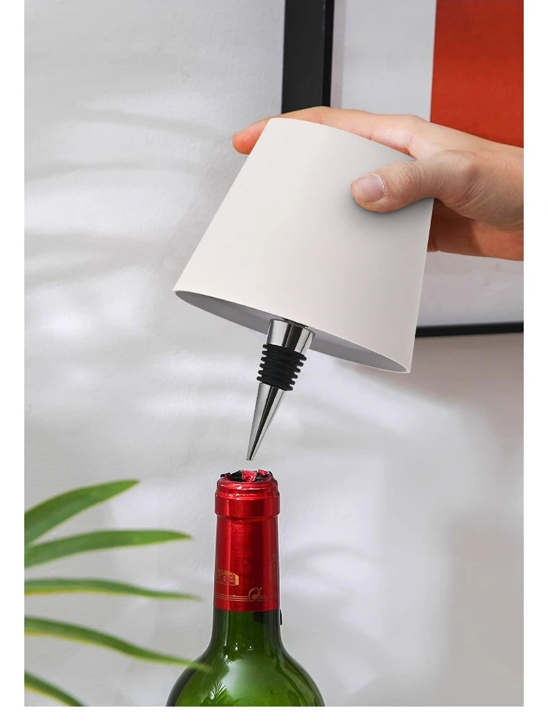 Rechargeable Bottle Table Lamp Shade