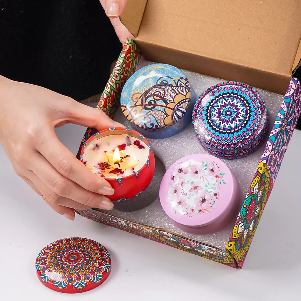 4-Piece Scented Soy Candle Gift Set