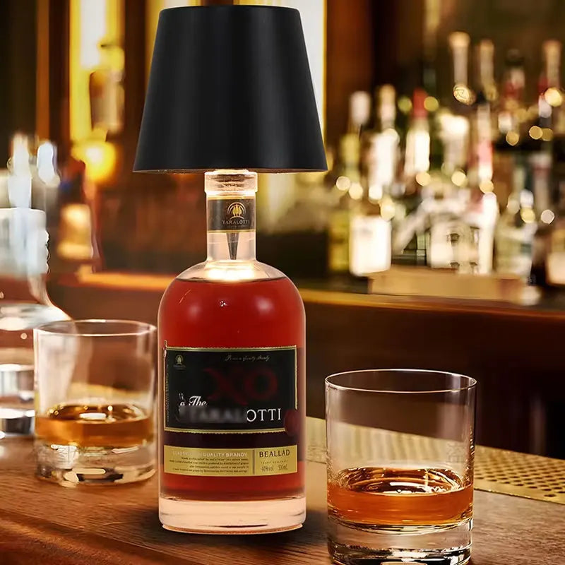 Rechargeable Bottle Table Lamp Shade