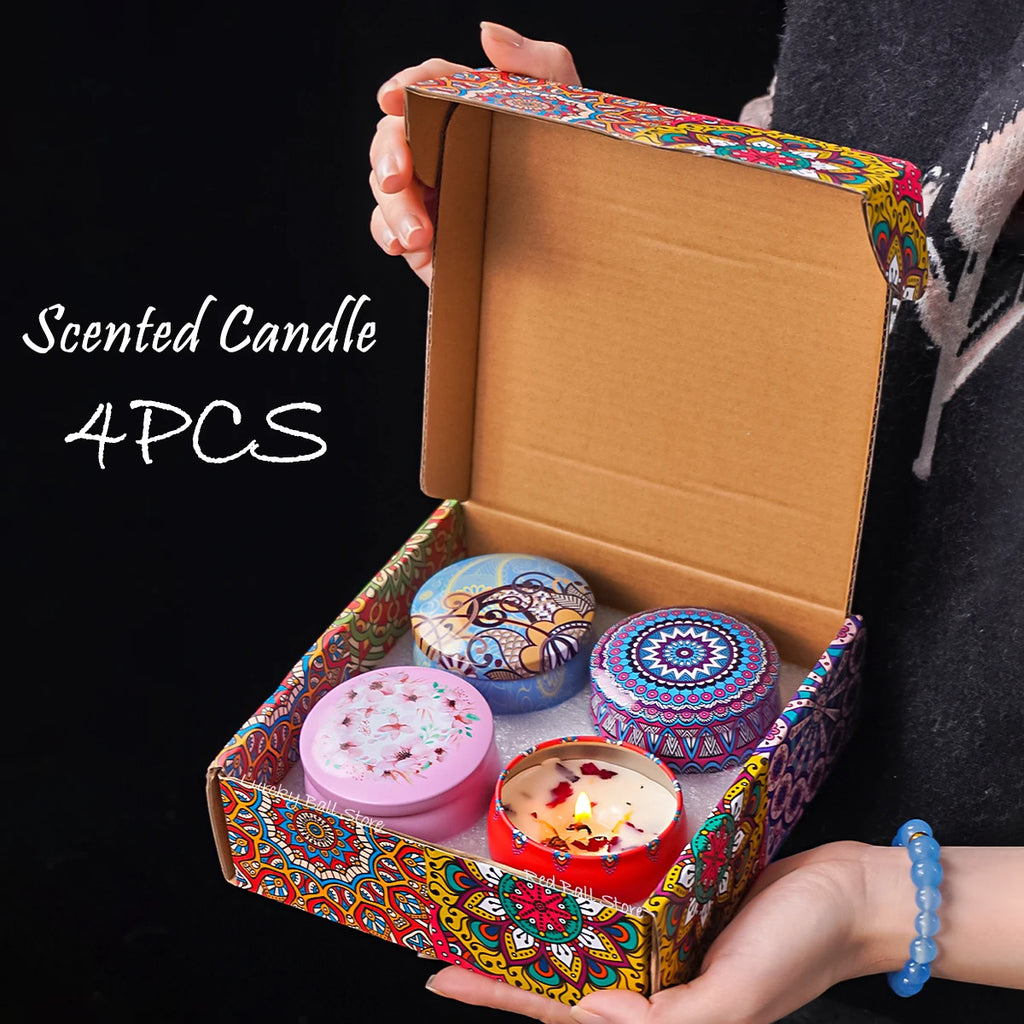 4-Piece Scented Soy Candle Gift Set