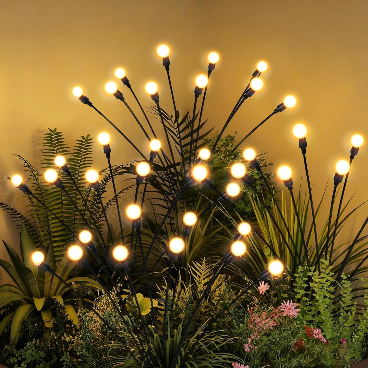 Solar Garden Lights – Swaying Firefly Outdoor Lights (2 Pack)