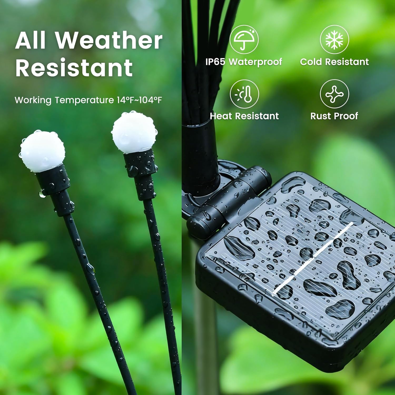 Solar Garden Lights – Swaying Firefly Outdoor Lights (2 Pack)